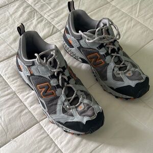 New Balance Trail Running Shoes in Gray and Orange